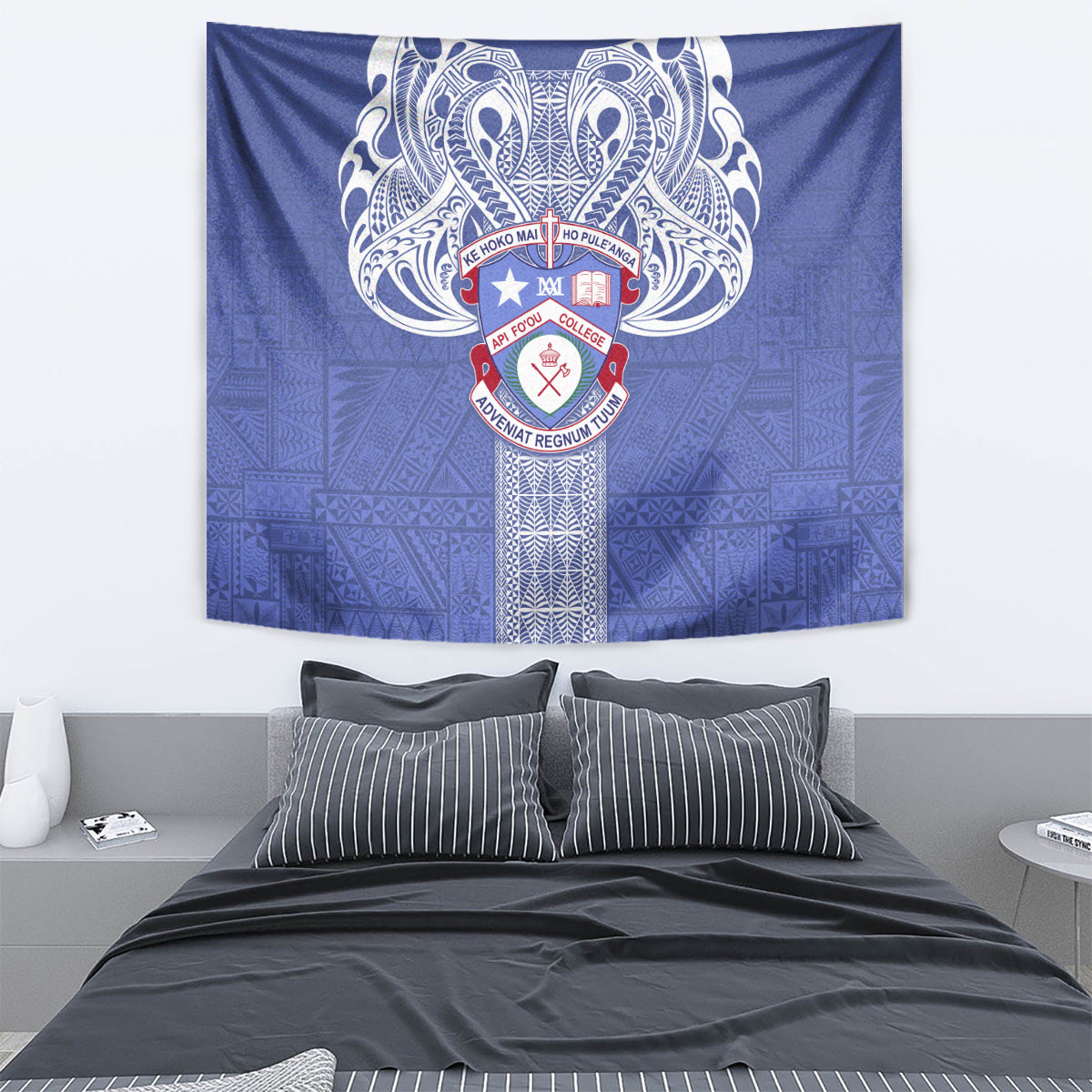 Tonga Apifoou School Tapestry Ngatu and Polynesian Pattern LT03 - Polynesian Pride