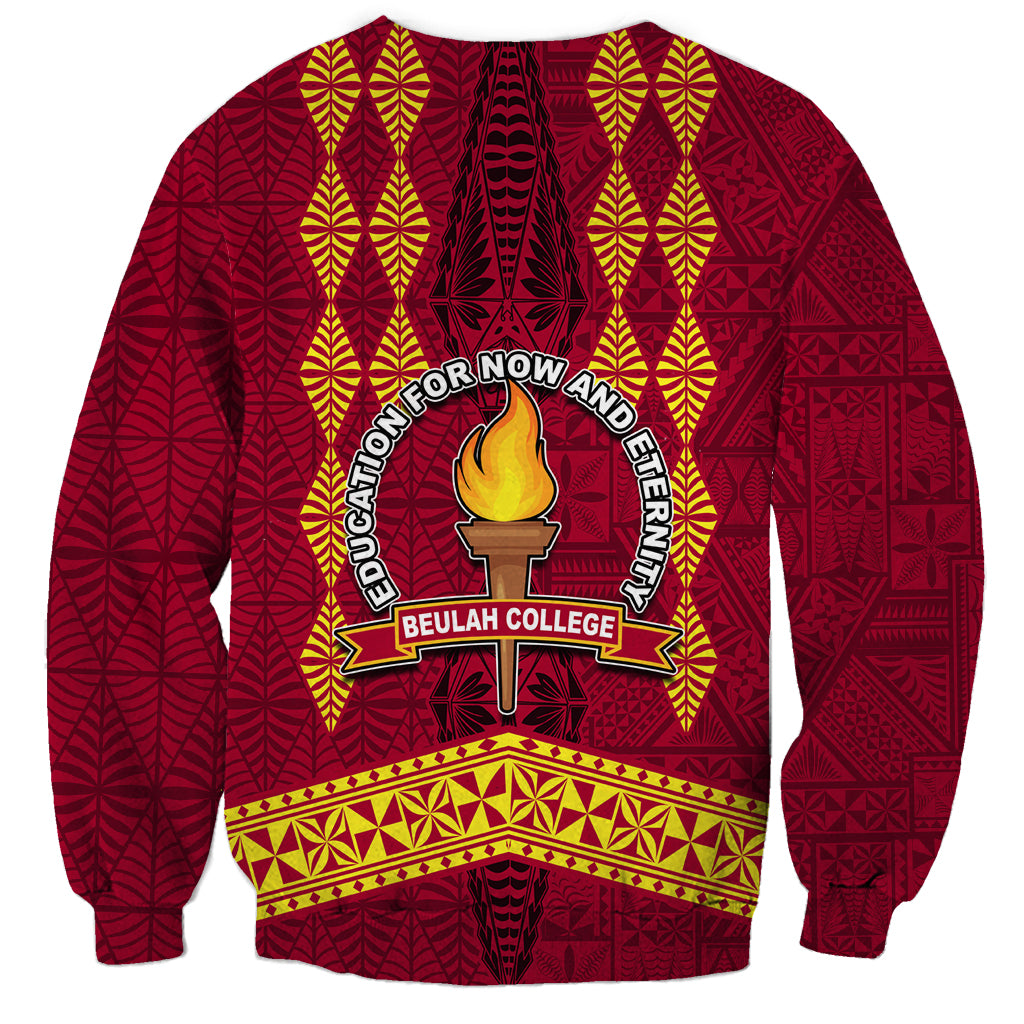 Tonga Beulah College Sweatshirt Ngatu and Polynesian Pattern LT03 - Polynesian Pride