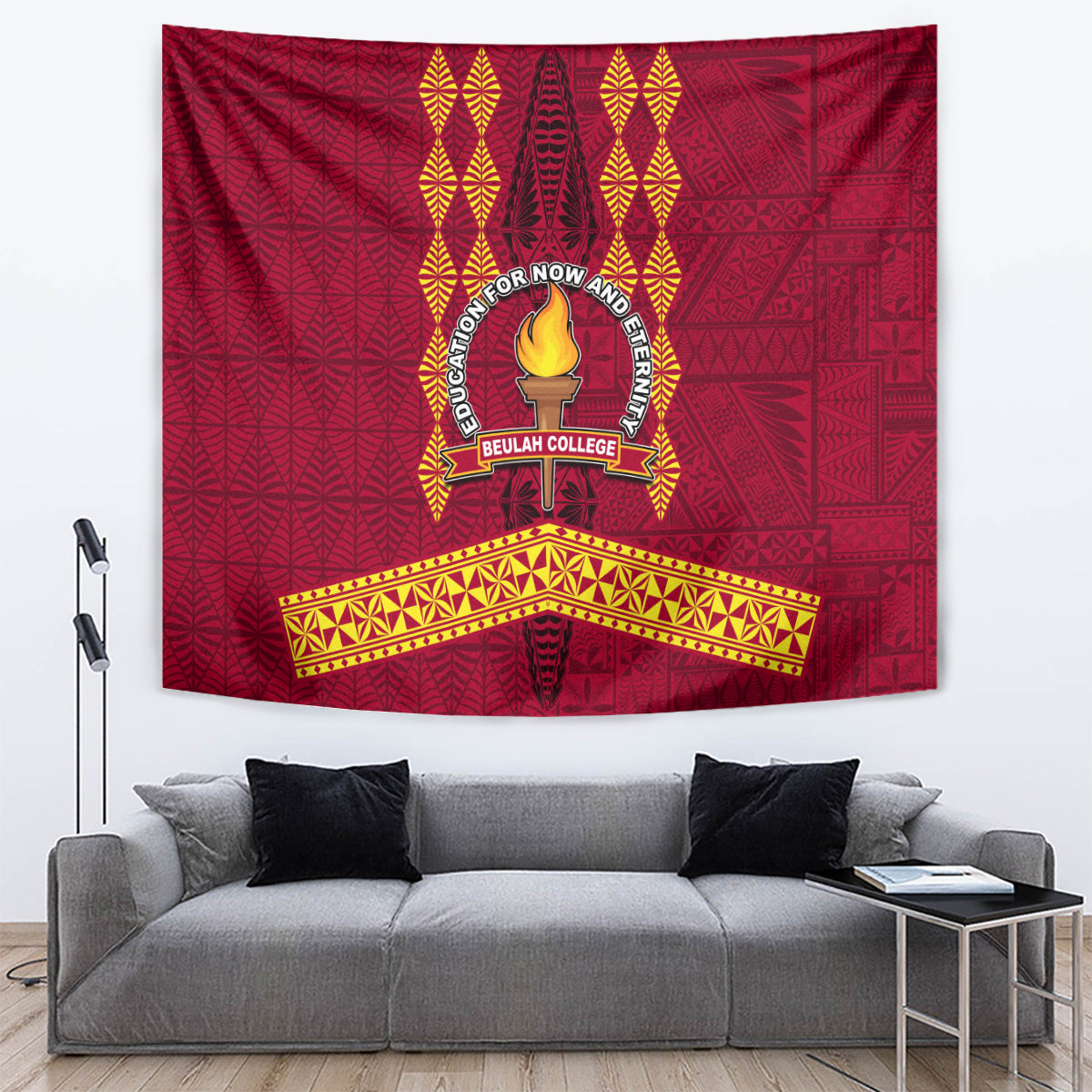 Tonga Beulah College Tapestry Ngatu and Polynesian Pattern LT03 - Polynesian Pride