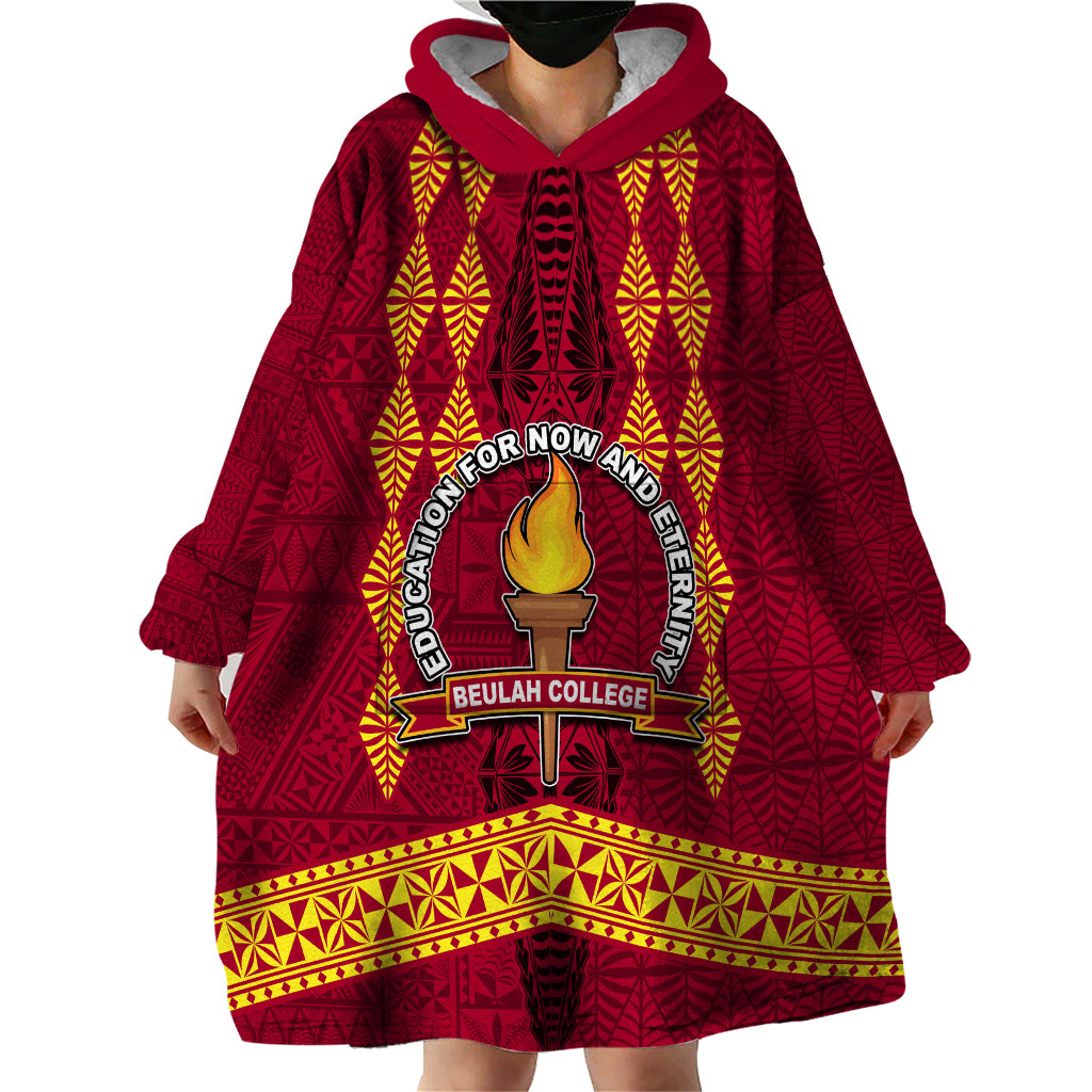 Tonga Beulah College Wearable Blanket Hoodie Ngatu and Polynesian Pattern LT03 - Polynesian Pride