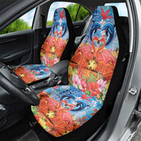 Hawaiian Love-Couple Dolphins and Flamingos Car Seat Cover LT03 - Polynesian Pride