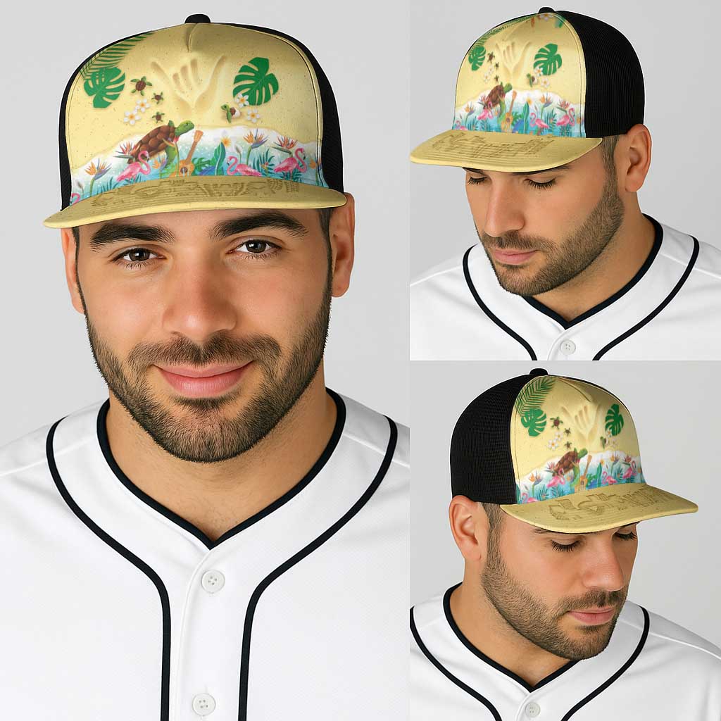 Hawaiian Alohawaii Baseball Net Cap Tropical Plants and Animals on The Beach LT03 - Polynesian Pride