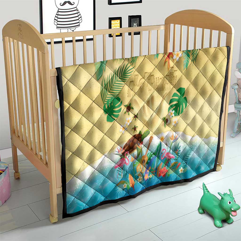Hawaiian Alohawaii Quilt Tropical Plants and Animals on The Beach LT03 - Polynesian Pride