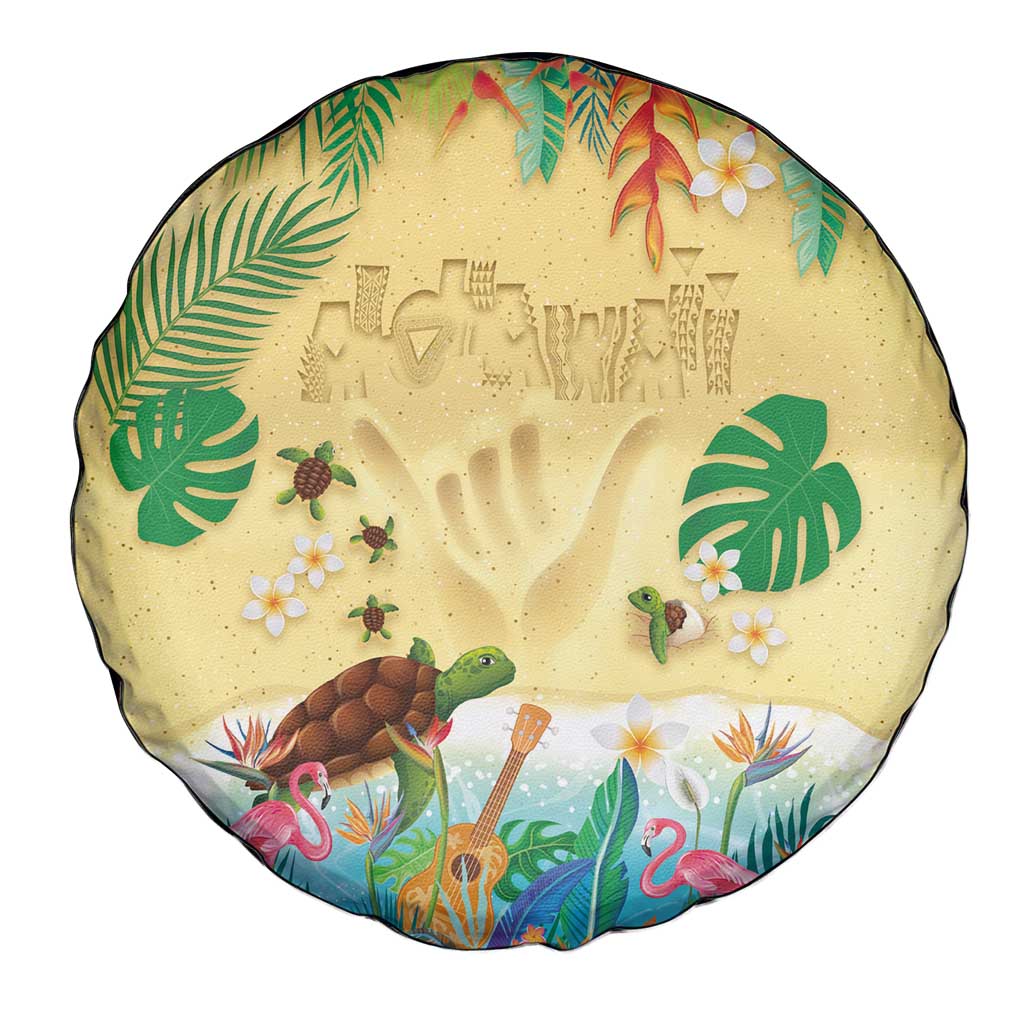 Hawaiian Alohawaii Spare Tire Cover Tropical Plants and Animals on The Beach LT03 - Polynesian Pride