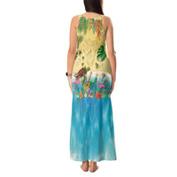 Hawaiian Alohawaii Tank Maxi Dress Tropical Plants and Animals on The Beach LT03 - Polynesian Pride
