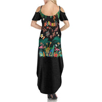 Hawaiian Alohawaii Family Matching Summer Maxi Dress and Hawaiian Shirt Tribal Sea Animals Tattoo and Tropical Plants LT03 - Polynesian Pride
