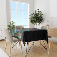 Hawaiian Alohawaii Tablecloth Tribal Sea Animals Tattoo and Tropical Plants LT03 - Polynesian Pride