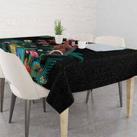 Hawaiian Alohawaii Tablecloth Tribal Sea Animals Tattoo and Tropical Plants LT03 - Polynesian Pride