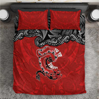 Aotearoa Toitu Te Tiriti Bedding Set Taniwha Tribal Motifs LT03 Multicolor - Polynesian Pride