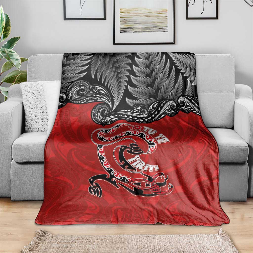 Aotearoa Toitu Te Tiriti Blanket Taniwha Tribal Motifs LT03 - Polynesian Pride