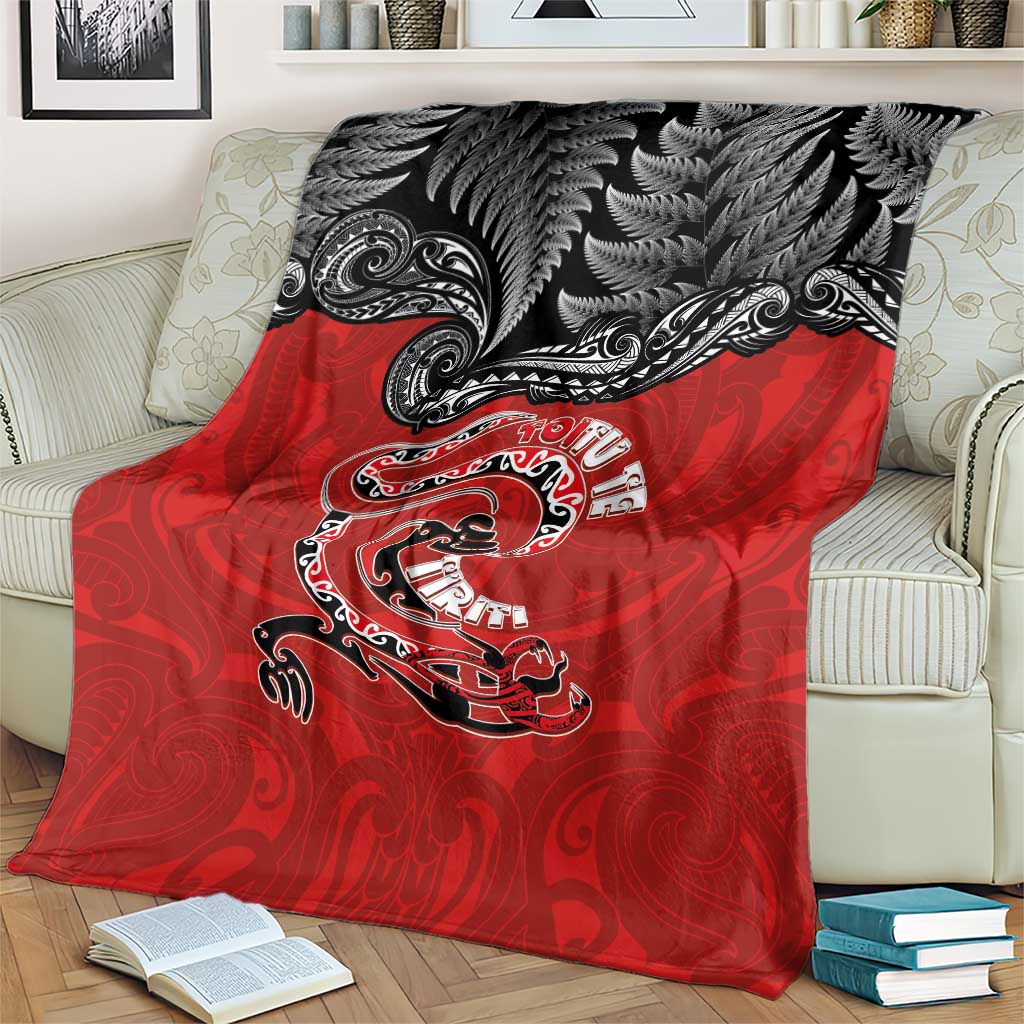 Aotearoa Toitu Te Tiriti Blanket Taniwha Tribal Motifs LT03 - Polynesian Pride