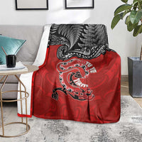 Aotearoa Toitu Te Tiriti Blanket Taniwha Tribal Motifs LT03 - Polynesian Pride