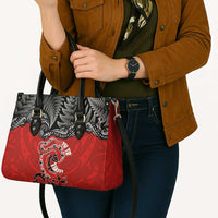 Aotearoa Toitu Te Tiriti Leather Bag Taniwha Tribal Motifs