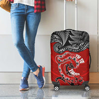 Aotearoa Toitu Te Tiriti Luggage Cover Taniwha Tribal Motifs LT03 - Polynesian Pride