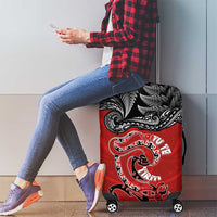 Aotearoa Toitu Te Tiriti Luggage Cover Taniwha Tribal Motifs LT03 - Polynesian Pride