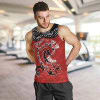 Personalised Aotearoa Toitu Te Tiriti Men Tank Top Taniwha Tribal Motifs LT03 Multicolor - Polynesian Pride