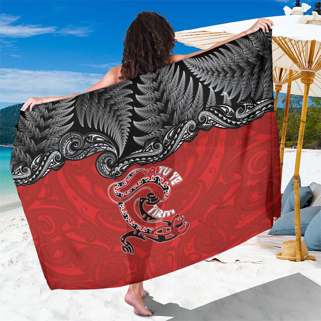 Aotearoa Toitu Te Tiriti Sarong Taniwha Tribal Motifs