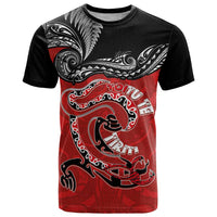 Personalised Aotearoa Toitu Te Tiriti T Shirt Taniwha Tribal Motifs