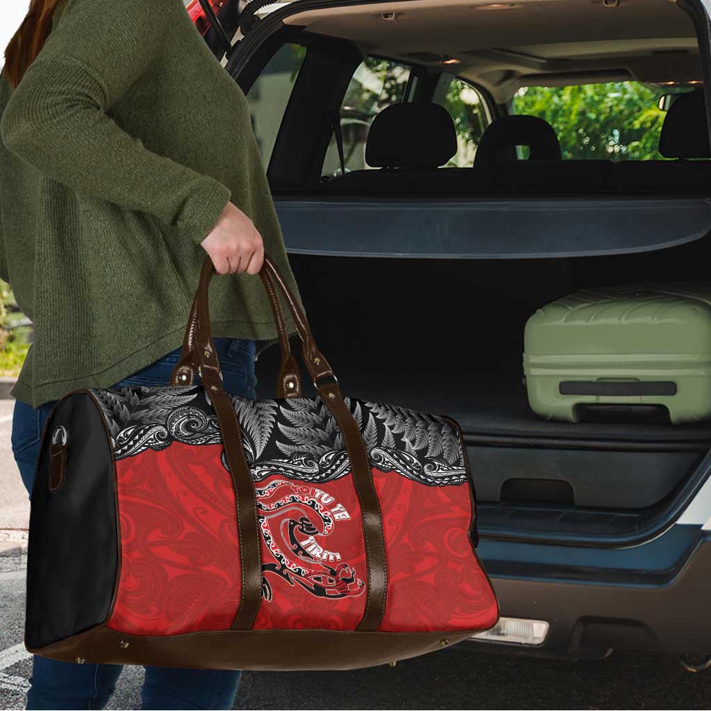 Aotearoa Toitu Te Tiriti Travel Bag Taniwha Tribal Motifs LT03 - Polynesian Pride