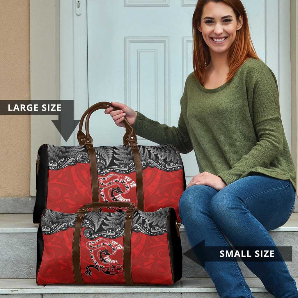 Aotearoa Toitu Te Tiriti Travel Bag Taniwha Tribal Motifs LT03 - Polynesian Pride