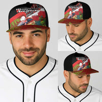 Aotearoa Toitu Te Tiriti Baseball Net Cap Waitangi-Honour The Treaty NZ Tuatara and Plants LT03 - Polynesian Pride