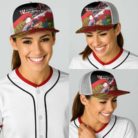Aotearoa Toitu Te Tiriti Baseball Net Cap Waitangi-Honour The Treaty NZ Tuatara and Plants LT03 - Polynesian Pride