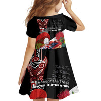 Aotearoa Toitu Te Tiriti Family Matching Summer Maxi Dress and Hawaiian Shirt Waitangi-Honour The Treaty NZ Tuatara and Plants LT03 - Polynesian Pride