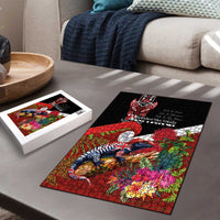 Aotearoa Toitu Te Tiriti Puzzle Waitangi-Honour The Treaty NZ Tuatara and Plants