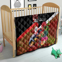 Aotearoa Toitu Te Tiriti Quilt Waitangi-Honour The Treaty NZ Tuatara and Plants