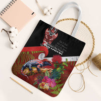 Aotearoa Toitu Te Tiriti Tote Bag Waitangi-Honour The Treaty NZ Tuatara and Plants