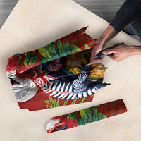 Aotearoa Toitu Te Tiriti Umbrella Waitangi-Honour The Treaty NZ Tuatara and Plants