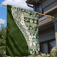 Hawaii Plumeria Tribal Vintage Garden Flag Special Green LT03 - Polynesian Pride