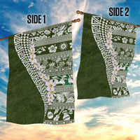 Hawaii Plumeria Tribal Vintage Garden Flag Special Green LT03 - Polynesian Pride