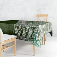 Hawaii Plumeria Tribal Vintage Tablecloth Special Green LT03 - Polynesian Pride