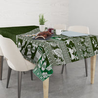Hawaii Plumeria Tribal Vintage Tablecloth Special Green LT03 - Polynesian Pride