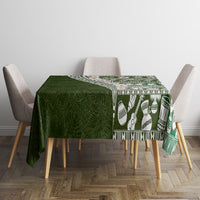 Hawaii Plumeria Tribal Vintage Tablecloth Special Green LT03 - Polynesian Pride