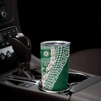 Hawaii Plumeria Tribal Vintage Tumbler Cup Special Green