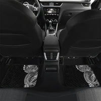 Hawaiian Traditional Tattoos Car Mats Kakau Tribal Tropical Plant Motif Black Color