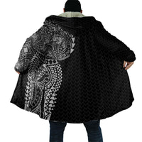 Hawaiian Traditional Tattoos Cloak Kakau Tribal Tropical Plant Motif Black Color