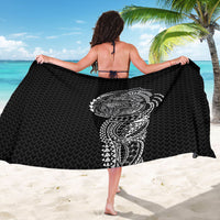 Hawaiian Traditional Tattoos Sarong Kakau Tribal Tropical Plant Motif Black Color