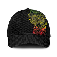 Hawaiian Traditional Tattoos Baseball Net Cap Kakau Tribal Tropical Plants Motif Kanaka Maoli Flag Color Inspired