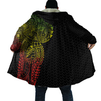 Hawaiian Traditional Tattoos Cloak Kakau Tribal Tropical Plant Motif Kanaka Maoli Flag Color Inspired
