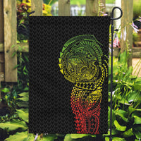 Hawaiian Traditional Tattoos Garden Flag Kakau Tribal Tropical Plant Motif Kanaka Maoli Flag Color Inspired