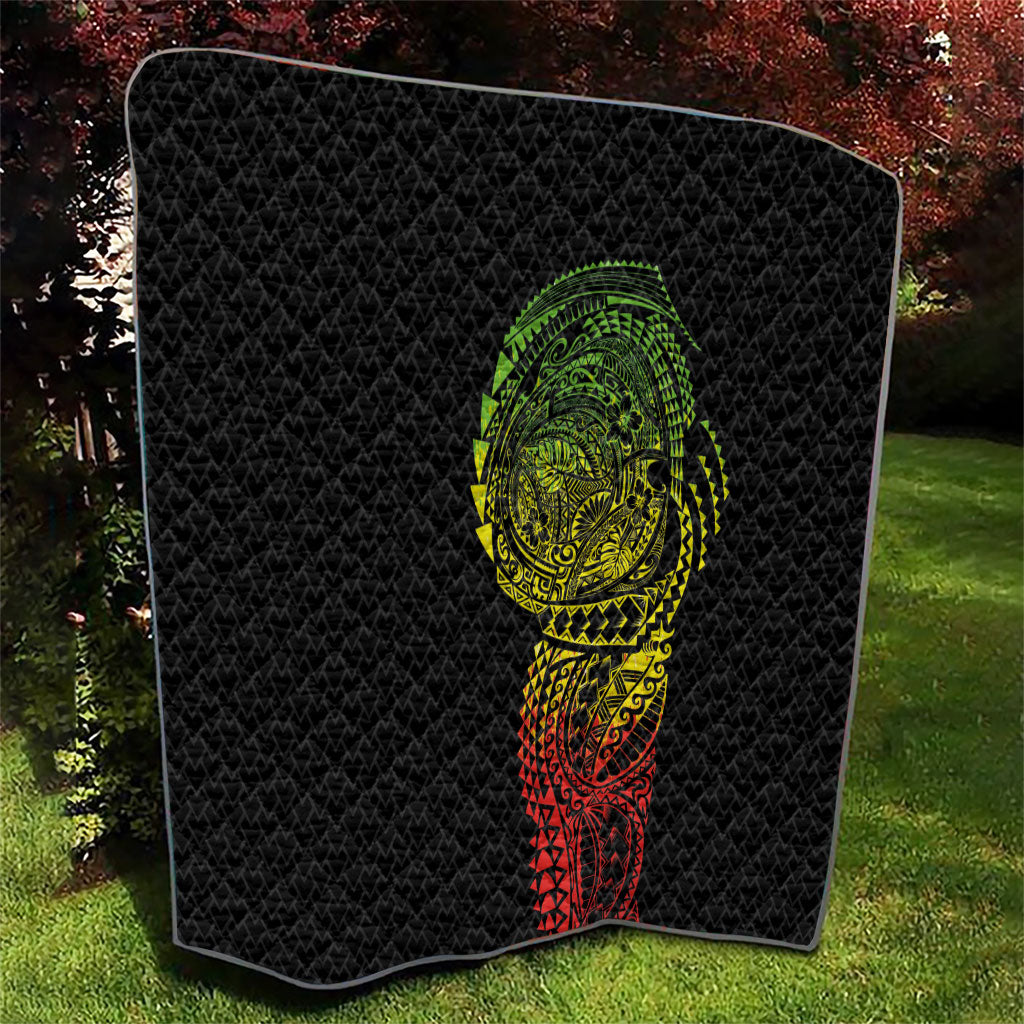 Hawaiian Traditional Tattoos Quilt Kakau Tribal Tropical Plant Motif Kanaka Maoli Flag Color Inspired
