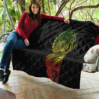 Hawaiian Traditional Tattoos Quilt Kakau Tribal Tropical Plant Motif Kanaka Maoli Flag Color Inspired