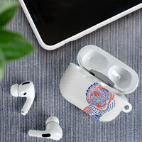 Hawaiian Traditional Tattoos AirPods Case Kakau Tribal Tropical Plant Motif Hawaii Flag Color Inspired