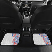 Hawaiian Traditional Tattoos Car Mats Kakau Tribal Tropical Plant Motif Hawaii Flag Color Inspired