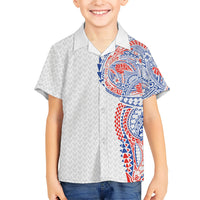 Hawaiian Traditional Tattoos Hawaiian Shirt Kakau Tribal Tropical Plant Motif Hawaii Flag Color Inspired