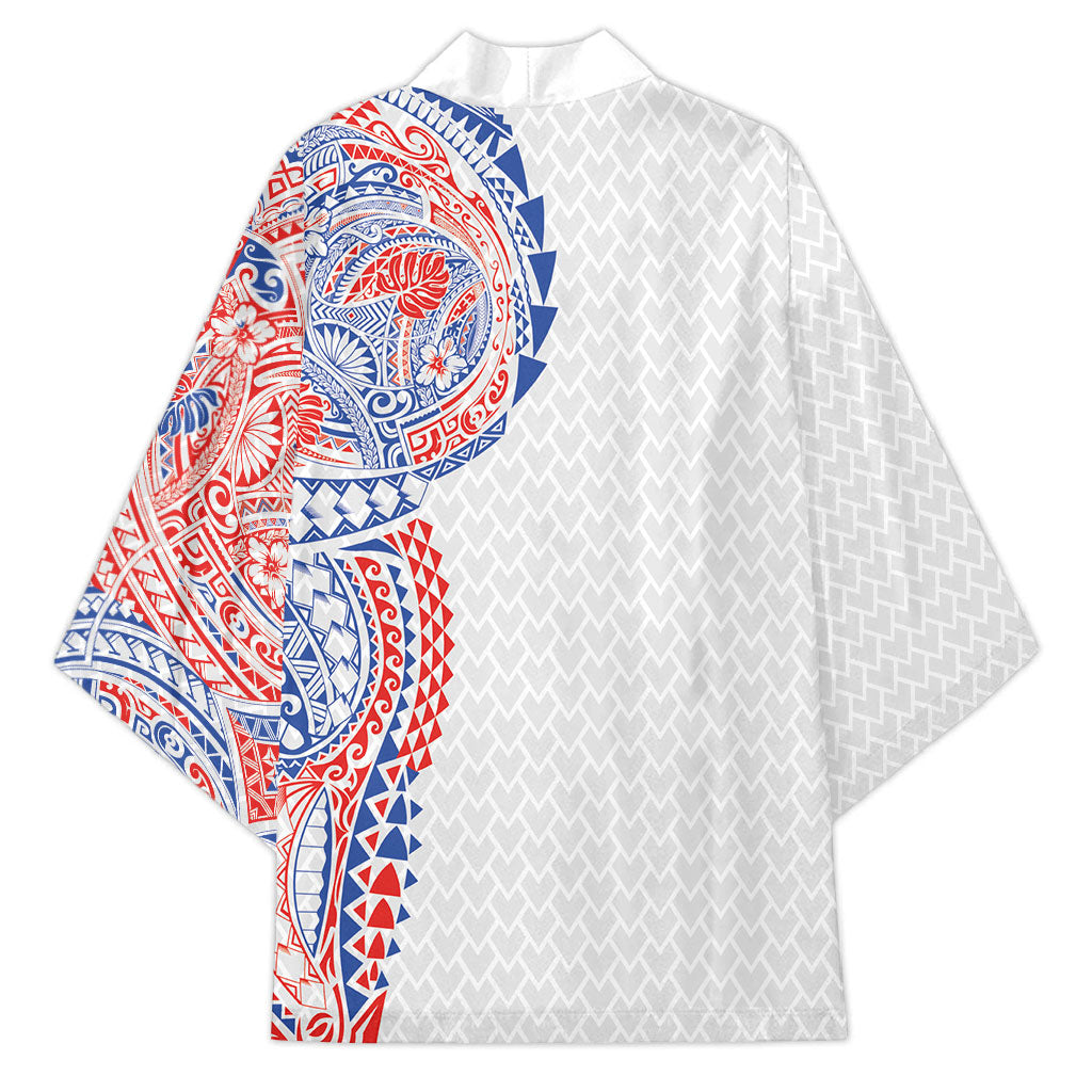 Hawaiian Traditional Tattoos Kimono Kakau Tribal Tropical Plant Motif Hawaii Flag Color Inspired