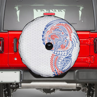 Hawaiian Traditional Tattoos Spare Tire Cover Kakau Tribal Tropical Plant Motif Hawaii Flag Color Inspired